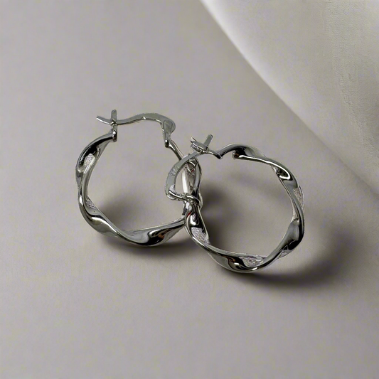 Timeless Silver Hoops Naušnice