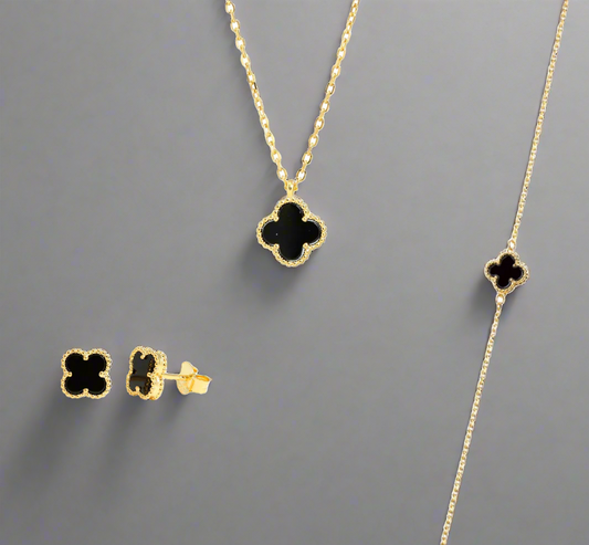 Black&Gold Lucky Clover Set