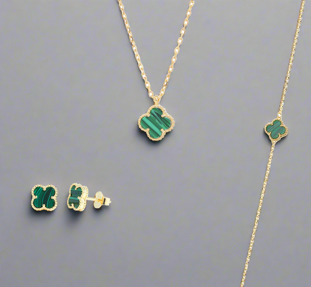 Green&Gold Lucky Clover Set